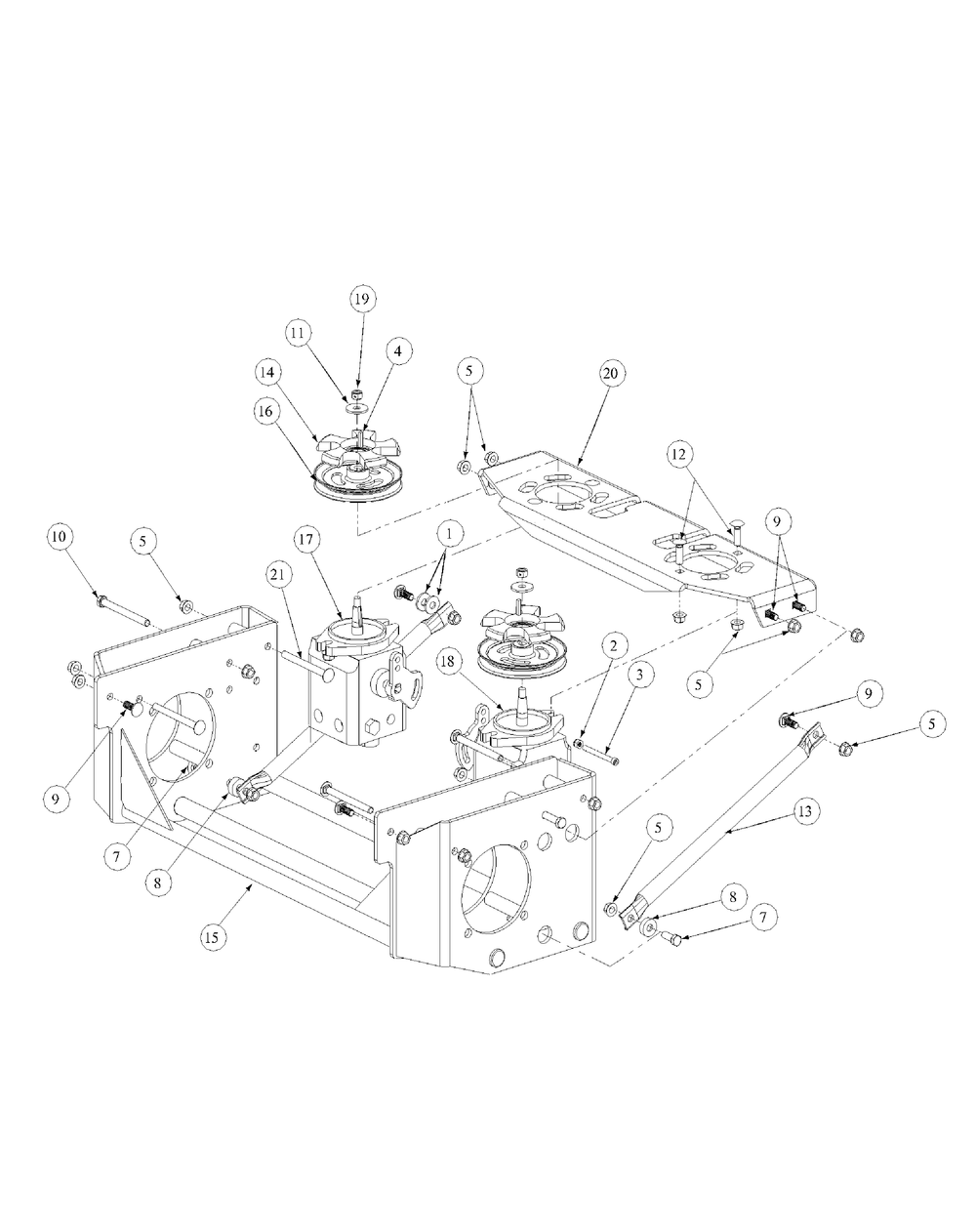 Hydro Pump Assembly Diagram and Parts List for M72-GN (53AB5FEZ750-28-HP)(2004) Cub Cadet Lawn Tractor